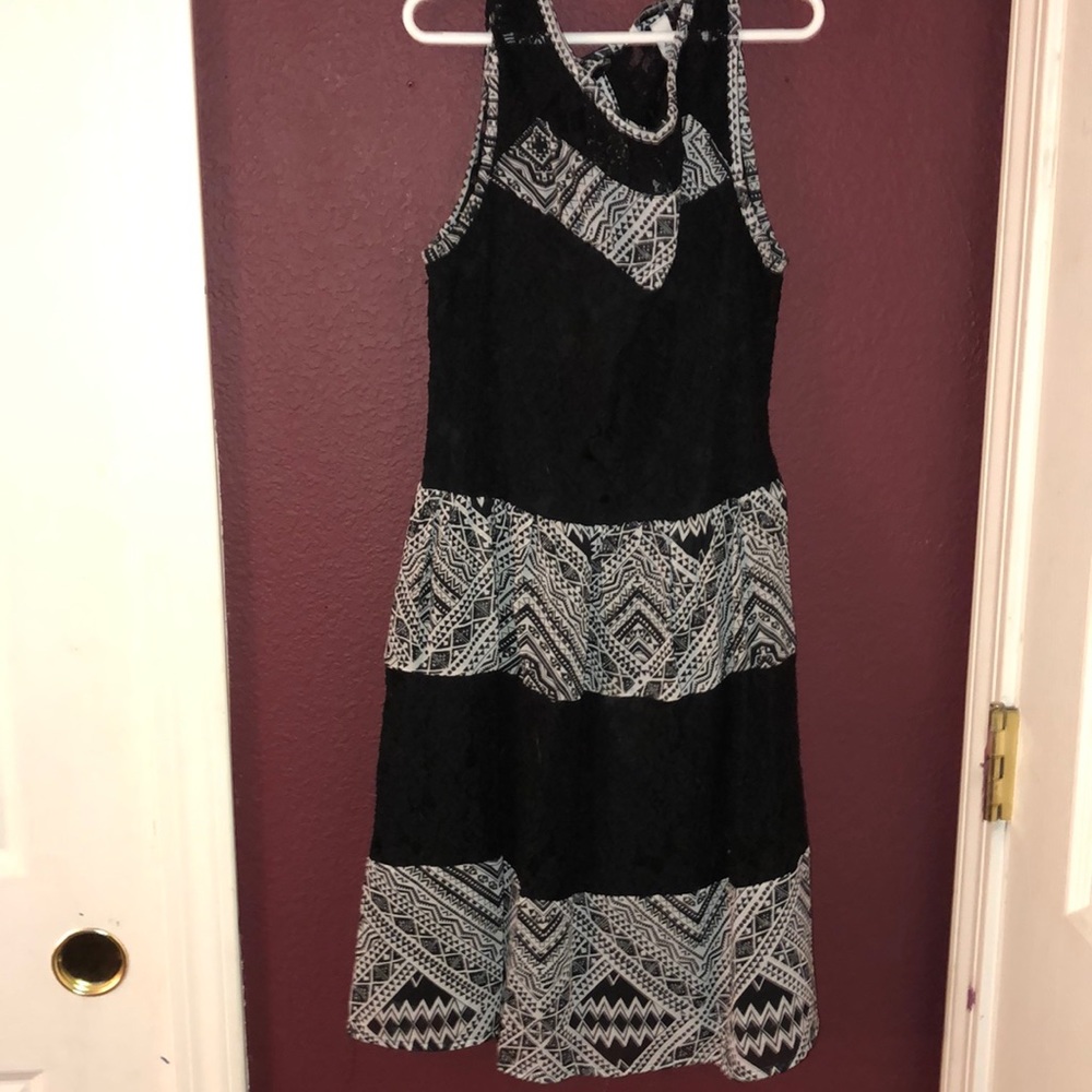 Black and white dress